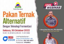 Webinar Pakan Ternak Alternatif Teknologi Fermentasi