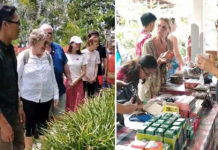 Wisatawan Kapal Pesiar Kunjungi Kebun Herbal, Borong Produk Pak Oles
