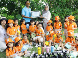 Anak-Anak PAUD WIN School Belajar Cinta Lingkungan Di Pak Oles Green School