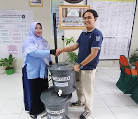 DLH Dorong Pengolahan Sampah di SMP Pembangunan UNP, Optimalkan Pengolahan Gunakan EM4