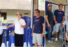 Peduli Warga, Komang Dyah Setuti Berikan Kursi Roda dan Fasilitas Posyandu di Sepang