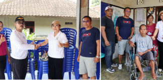 Peduli Warga, Komang Dyah Setuti Berikan Kursi Roda dan Fasilitas Posyandu di Sepang