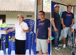 Peduli Warga, Komang Dyah Setuti Berikan Kursi Roda dan Fasilitas Posyandu di Sepang