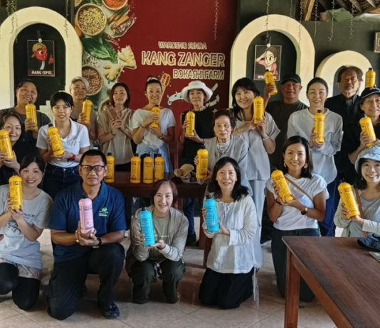 Bali Japan Club Pelajari Teknologi EM4 di Bokashi Farm